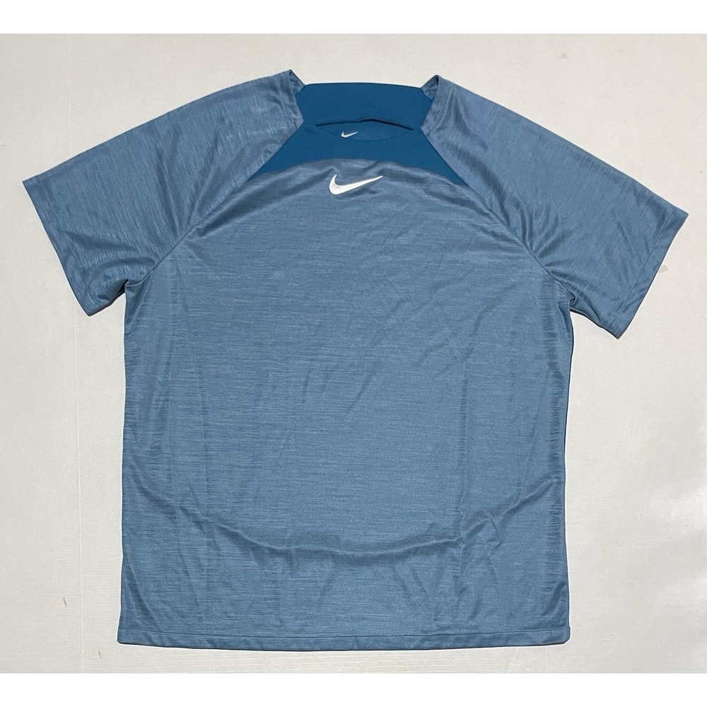 Nike Dri-FIT Academy Men's Size 2XL Short-Sleeve Football Top Blue DQ5053-301